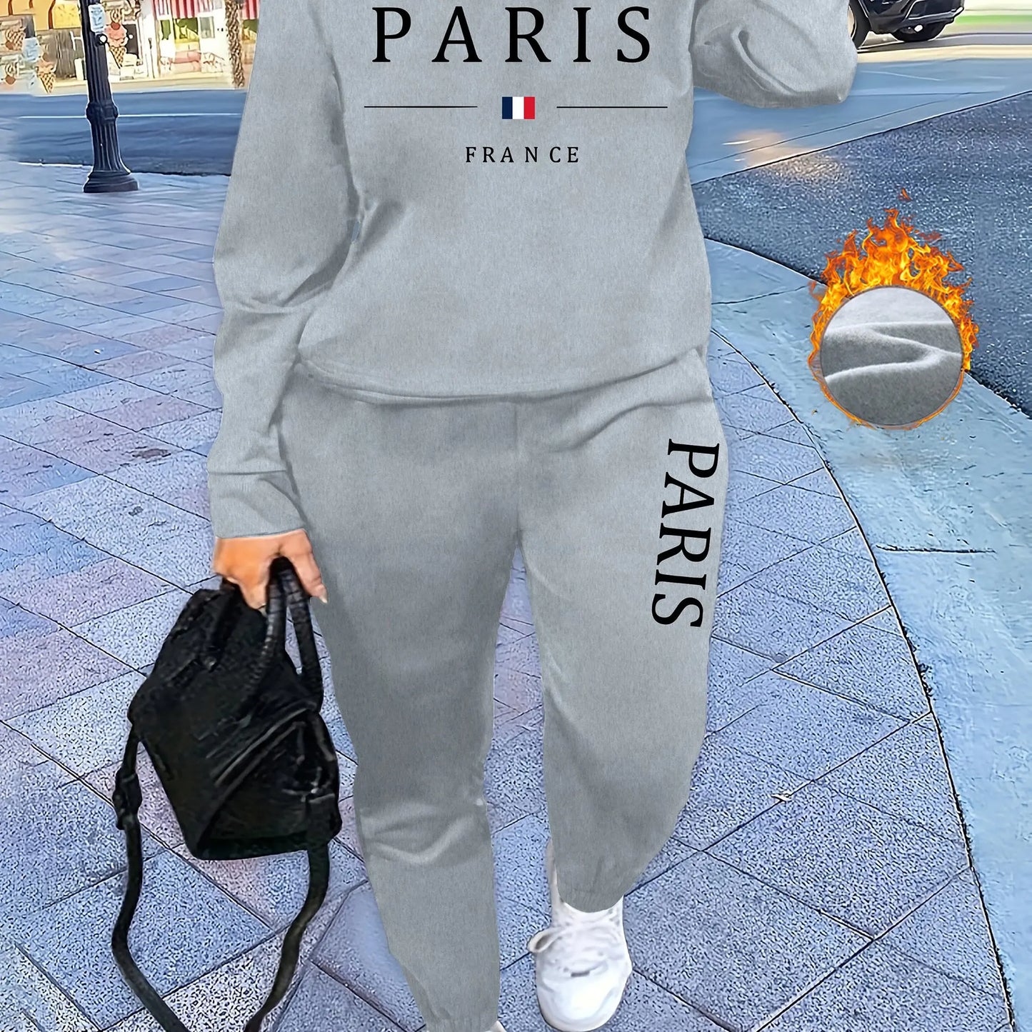 Womans Tracksuit Two Piece Set Hooded Sweatshirts+Sweatpants Suit Lady Casual Jogging Pullovers Fashion Sports Outfits Clothing