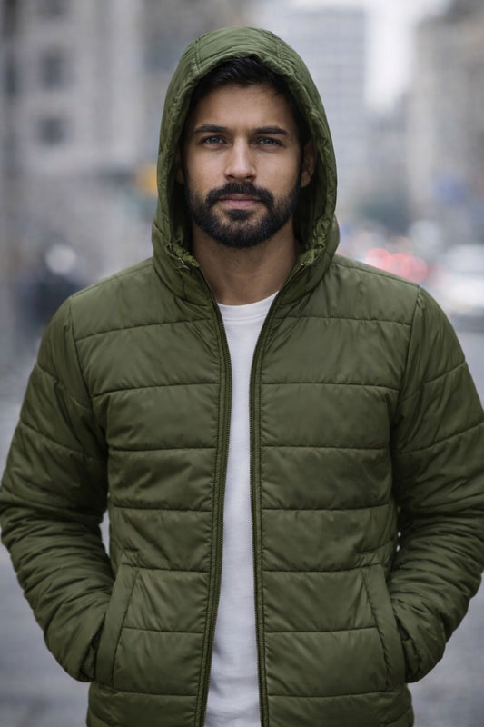 Men's Lightweight Quilted hoodies Puffer Jacket